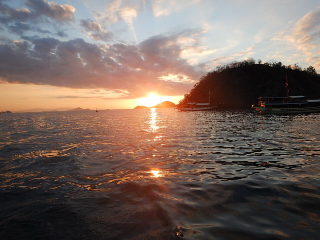 帰港中に見れたサンセット。