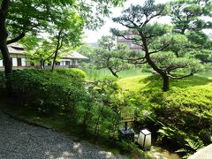 さらに歩いて養浩館庭園へ

かつての福井藩主松平家の別邸の庭です
建物は空襲で焼けた跡図面等をもとに復原されたものだそうです