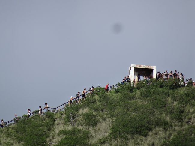 頂上を見上げます。