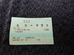 券売機はなく、きっぷは駅員から購入します。