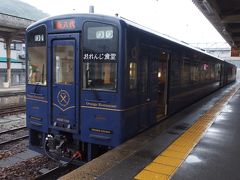 出水駅からディナーコースとしてこのまま新八代駅まで運行するとのことで水俣駅まで1号車に乗ってみることに。