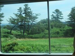 象潟駅を出て少し走るとポッコリとした丘が散見されます。
「陸の松島」と呼ばれる九十九島の一部かな。