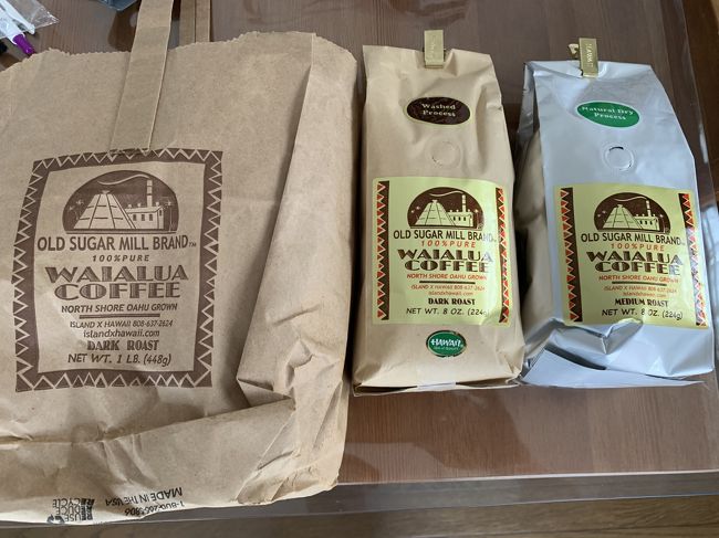 ハレイワのワイアルアコーヒー豆も購入！