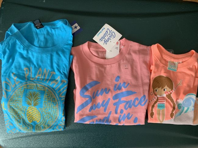 ユニクロのハワイ限定TシャツとドールプランテーションのTシャツを購入