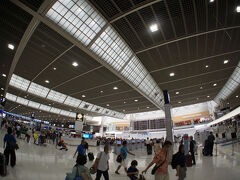 戻ってきました成田空港。
連休初日に足止めくらった人々を含め、夏休み前半の活気で満ちています。
