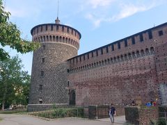 スフォルツェスコ城の外壁