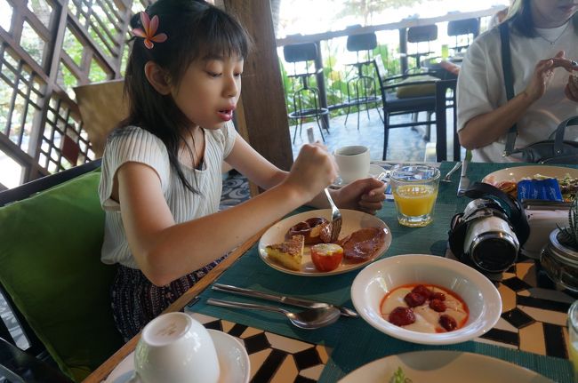 朝からいっぱい食べます。