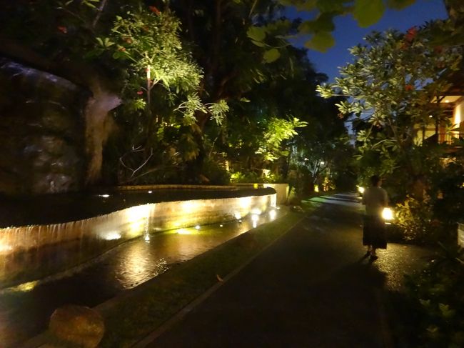 すっかり暗くなりました。<br />姉の体調が回復したので、夕食に出かけます。