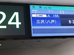 羽田から三沢空港へ飛びます。