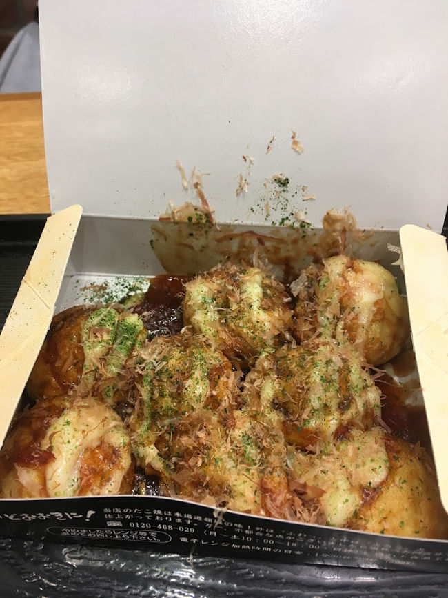 新大阪にてたこやきくくる！<br />朝ごはん～