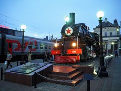 1945年当時の蒸気機関車が展示されている。