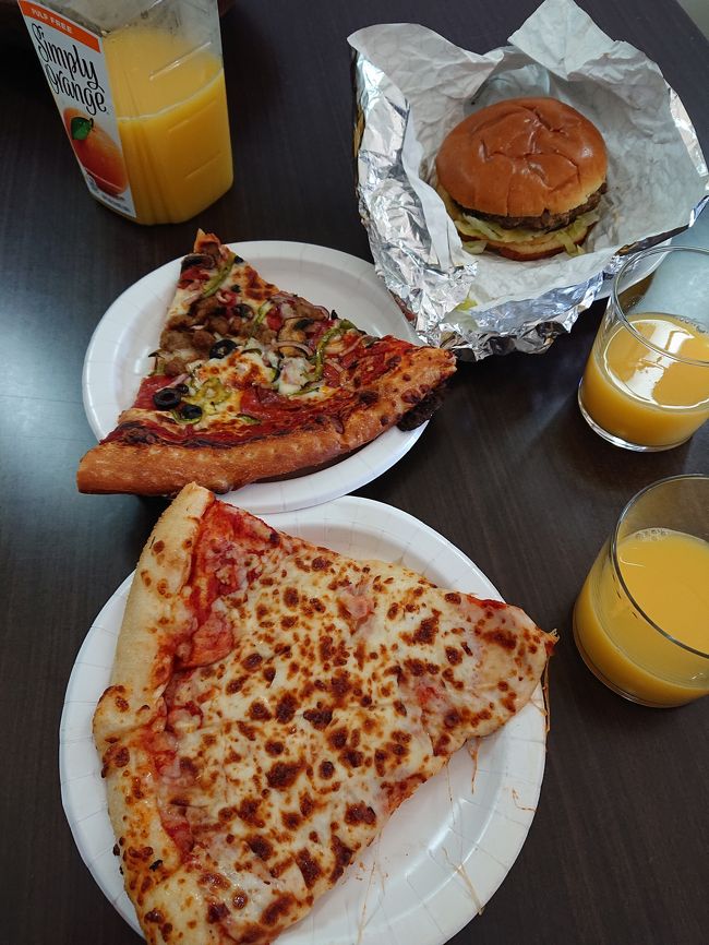 <br />とりあえず帰るしかないので、コスコのフードコートで、ピザとチーズバーガーを買ってコンドミニアムに戻りました。<br />