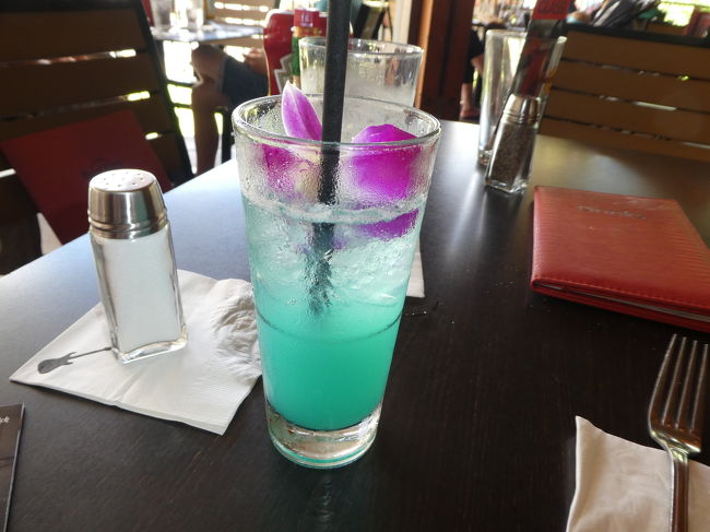 ドリンクもオシャレで、ハイビスカスが可愛くて良かったです。