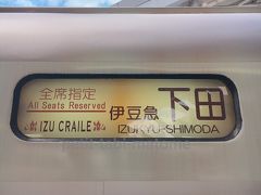 行き先は「伊豆急下田」駅です。