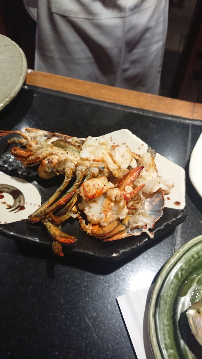 8品目のロブスターの塩焼きです。美味しかったです。