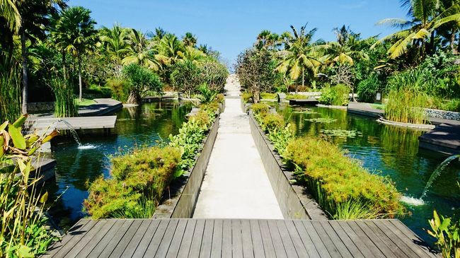 プールまでは距離があります。<br />