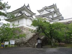 伊賀上野城です。

雨で景色もイマイチかと思ったのと、登るのが単純に面倒で、外から見ただけ。