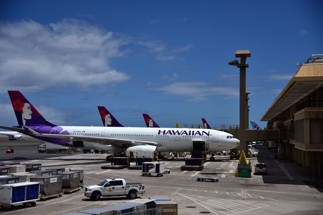 帰路は、ハワイアン航空のHA449で関空へ。<br />ハワイアン航空の機内食は、評判ほどではありませんでした。<br /><br />ようやくのハワイ、いい旅でした。