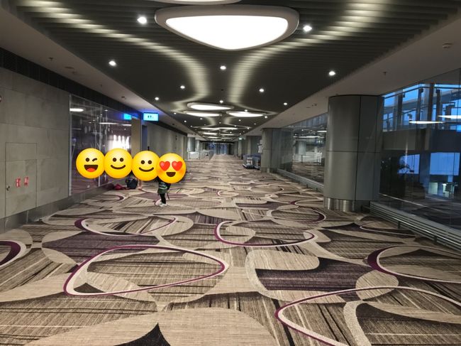 予定より40分くらい遅れてチャンギ空港に到着～<br />なんだか、いい香りがします(^-^)<br />こういう所が、チャンギ空港の素晴らしさ！？<br /><br /><br />トイレで真夏仕様に着替えてから、タクシーでホテルへ→<br />今回は、セントーサ島にあるSiloso beach resort に3日間泊まります。