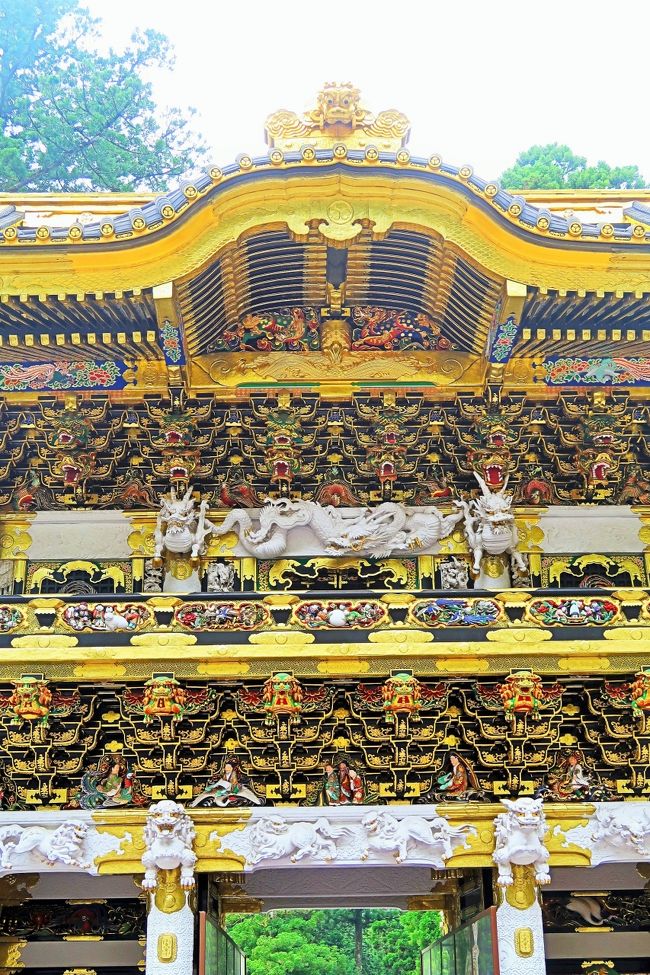日光23 東照宮e 陽明門A 豪勢！色鮮やかに復活し ☆2017年完了/4
