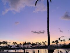 ヒルトンラグーンの夕景