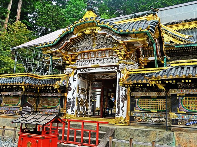 【2024春夏新作】 東照宮g 日光25 唐門-御本社-神楽殿/神輿舎 ☆唐門中央 あたり その他