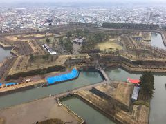 五稜郭公園は星型です。
中に入ると分かりませんが…笑
