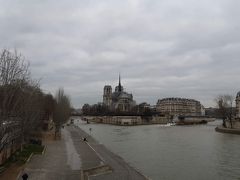 夕方に到着！

パリのホテルへチェックイン！
今回は13地区セーヌ川を渡ってすぐの所のホテルにしました。

ノートルダム寺院が見えます