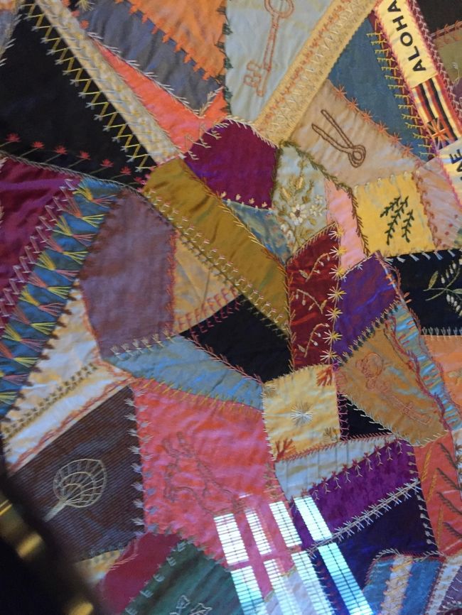 そこここにあるキルトが素敵でした。