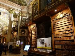 続いて、世界一美しい図書館ともいわれる国立図書館（プルンクザール）です。18世紀に皇帝の命により建設されてから、多くの史料を収集してきた歴史ある図書館は、ウィーンで一番行ってみたかった場所のひとつ。
本のある風景ってなんだか心が落ち着くのです。

上の書架の本はどうやって取るんだろう、というのは素朴に気になりましたが笑