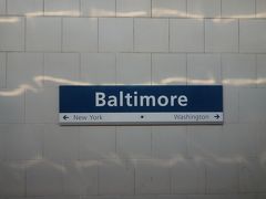 バルティモアの駅票。となりの駅がNew York とWashington D. C. となっているのが面白いですね。
