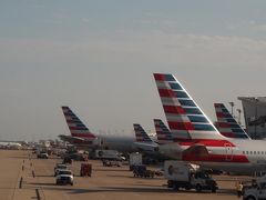 13時間のフライトでダラスフォートワース空港到着。

さすが、アメリカン航空のハブ空港のダラス。
アメリカン航空だらけ。