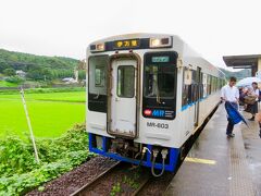 約1時間20分で西田平駅に到着！
西田平駅は無人駅ですが、学校が近くにあるためか学生の利用客が結構多いですね。