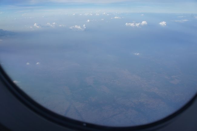 飛行機が飛んだところで