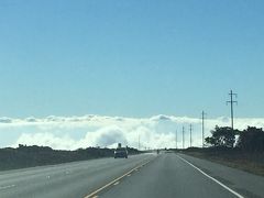 サドルロードから見えるヒロ方面の雲海