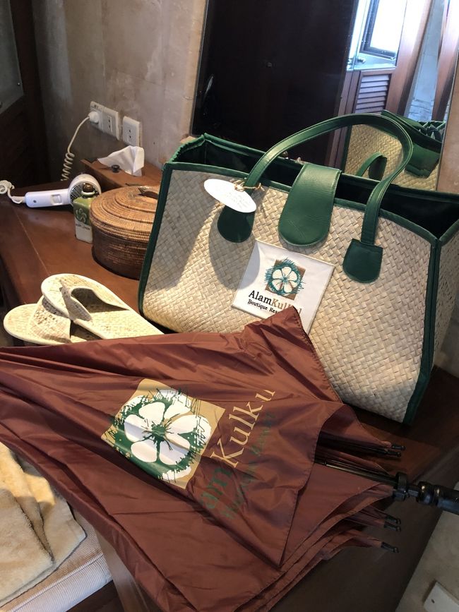 お部屋のグッズもかなり素敵<br />カゴバッグが特に素敵でした