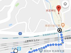 駅から来宮神社までは歩いて10分前後でした。