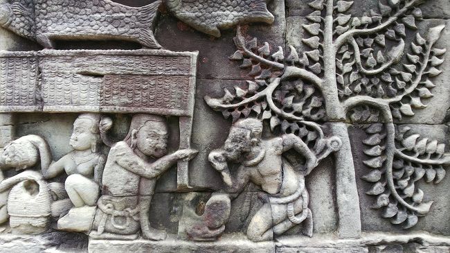 壁画の意味を聞いてると面白いです<br />第一回廊は当時の生活<br />第二回廊は神話らしいです。