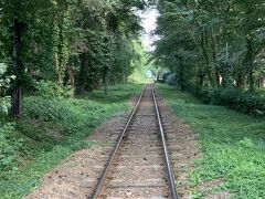 芦野公園駅方面の津軽鉄道。 