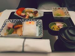 8/14仕事後家でシャワー&ご飯を食べてから羽田空港へ。8/15 01:40の深夜便です。
いつもは当然ながらエコノミーの貧乏旅なのですが、今回は家族のマイルでアップグレードしました！！なんて楽なんだ！！！