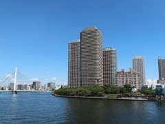 佃大橋より高層ビル群と中央大橋