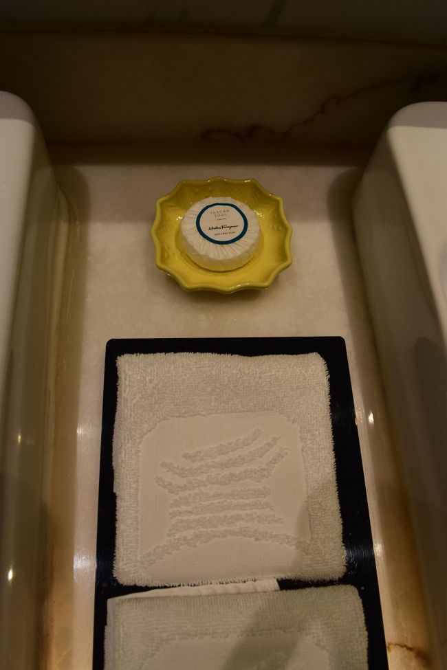 アメニティはフェラガモでとてもいい香りだった。