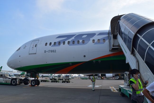 バスで飛行機まで移動し、搭乗。