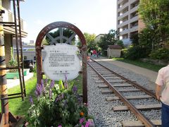 小樽駅からホテルへ向かう途中にあった旧国鉄手宮線
