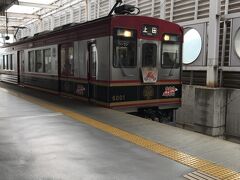上田電鉄別所線で、別所温泉駅へ向かいました。