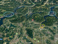 ☆イタリア湖水地方Map　(※Google Mapに加筆)