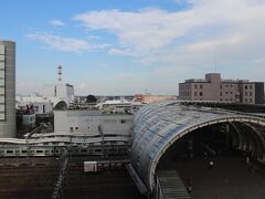 眺望はさいたま新都心駅。