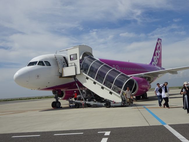 関空到着。ターミナルまでの短い距離で、汗びっしょりになりました。奈良も暑いよ～！