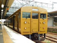 2019.08.30　徳山
下関からやはり１分連絡…直角座席の２両編成で岩国まで３時間行程である。