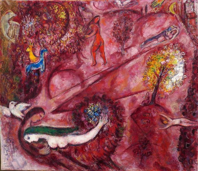 M・シャガール：リト・ポスター「Ville de Nice （ニースの街